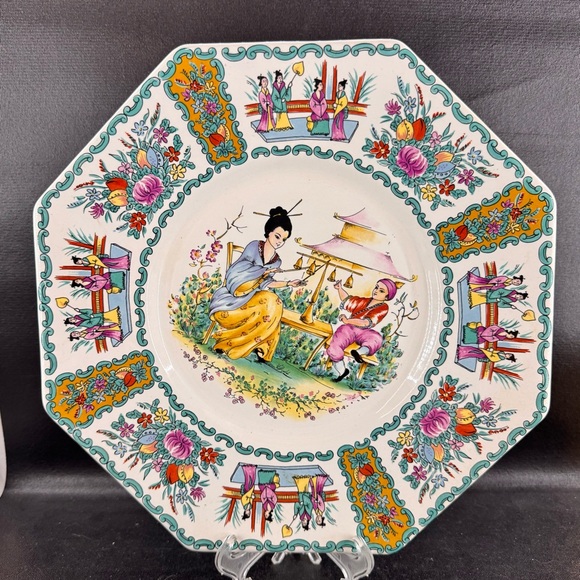 Ardalt Other - Vintage Ardalt Japanese Inspired Decorative Wall Plate 4602/b Made In Italy 12”